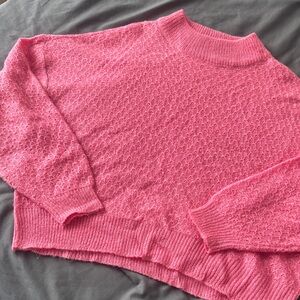 Elegant Pink Women's Turtleneck Sweater